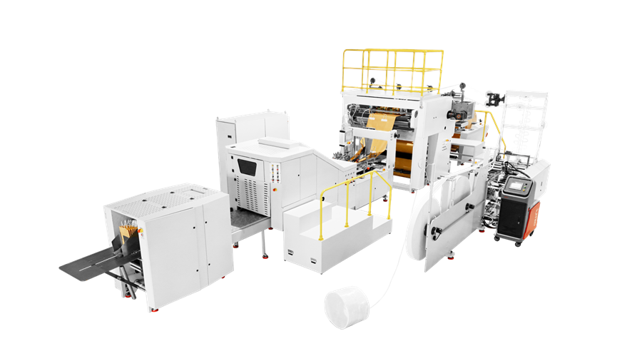 330-Automatic High Speed Square Bottom Paper Bag Machine-Vertical Collector